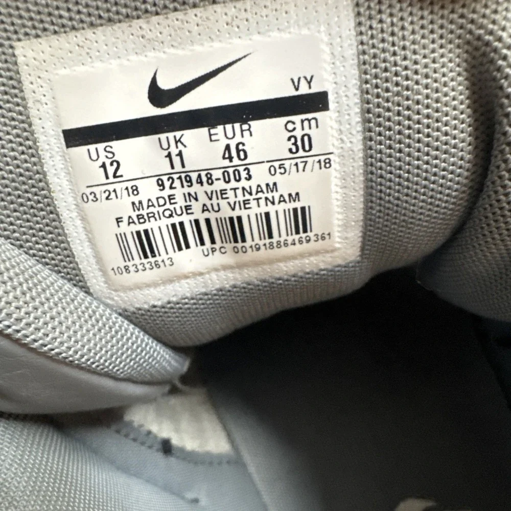 Nike Air More Uptempo 96 Mens Cool Grey Midnight Navy 921948-003 Size 12
